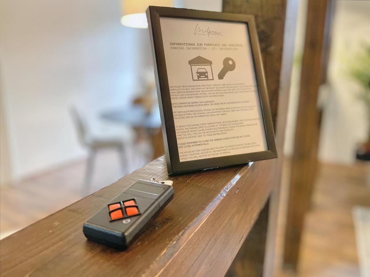 Milpau Recklinghausen1 - Modernes Und Zentrales Premium-Apartment Mit Queensize-Bett, Netflix, Nespresso, Smart-Tv Und Privatparkplatz Eksteriør bilde
